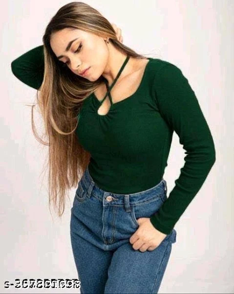 Dori Full Sleeve Cross Neck Top